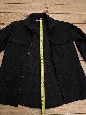 Taylor Stitch Navy speckled Maritime Wool Shirt Jacket